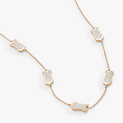 PEEPS® Pearlized Bunny Charm Necklace - Hello Beautiful BoutiqueNecklacesALEX AND ANI