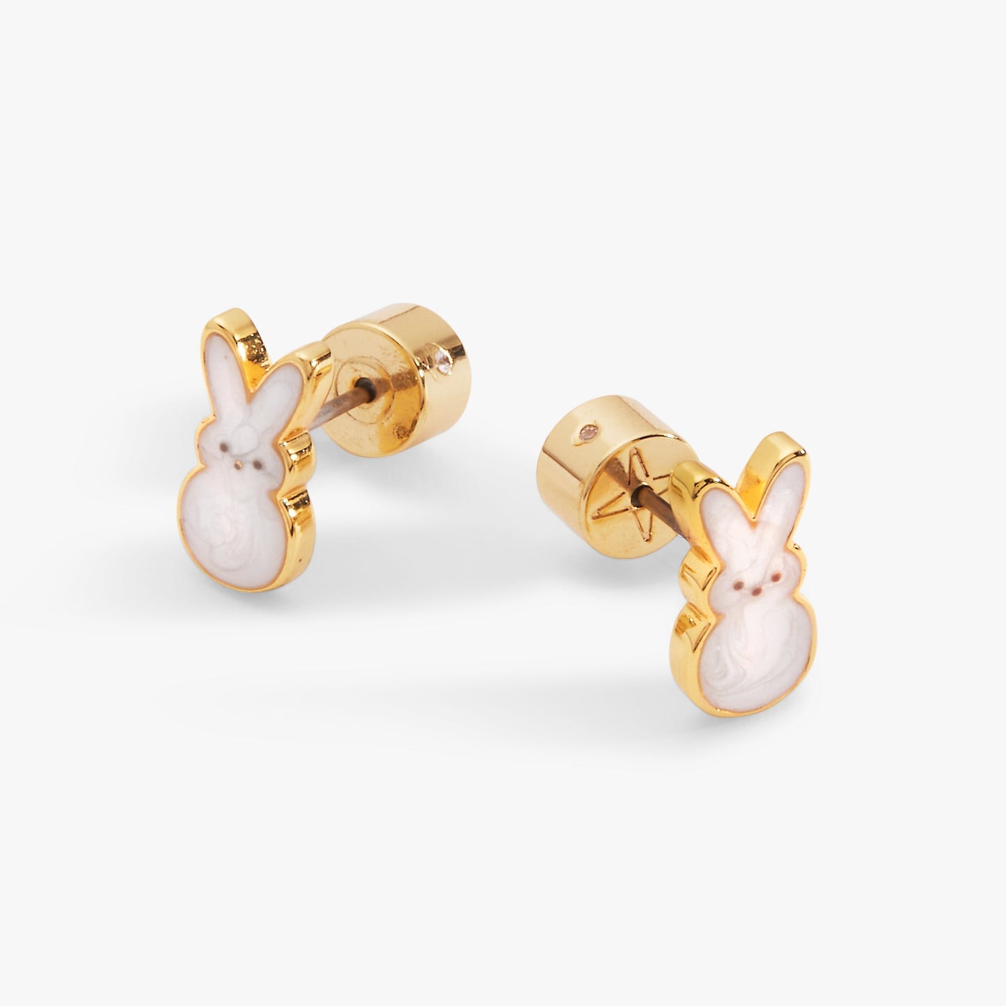 PEEPS® White Pearlized Bunny Studs - Hello Beautiful BoutiqueEarringsALEX AND ANI