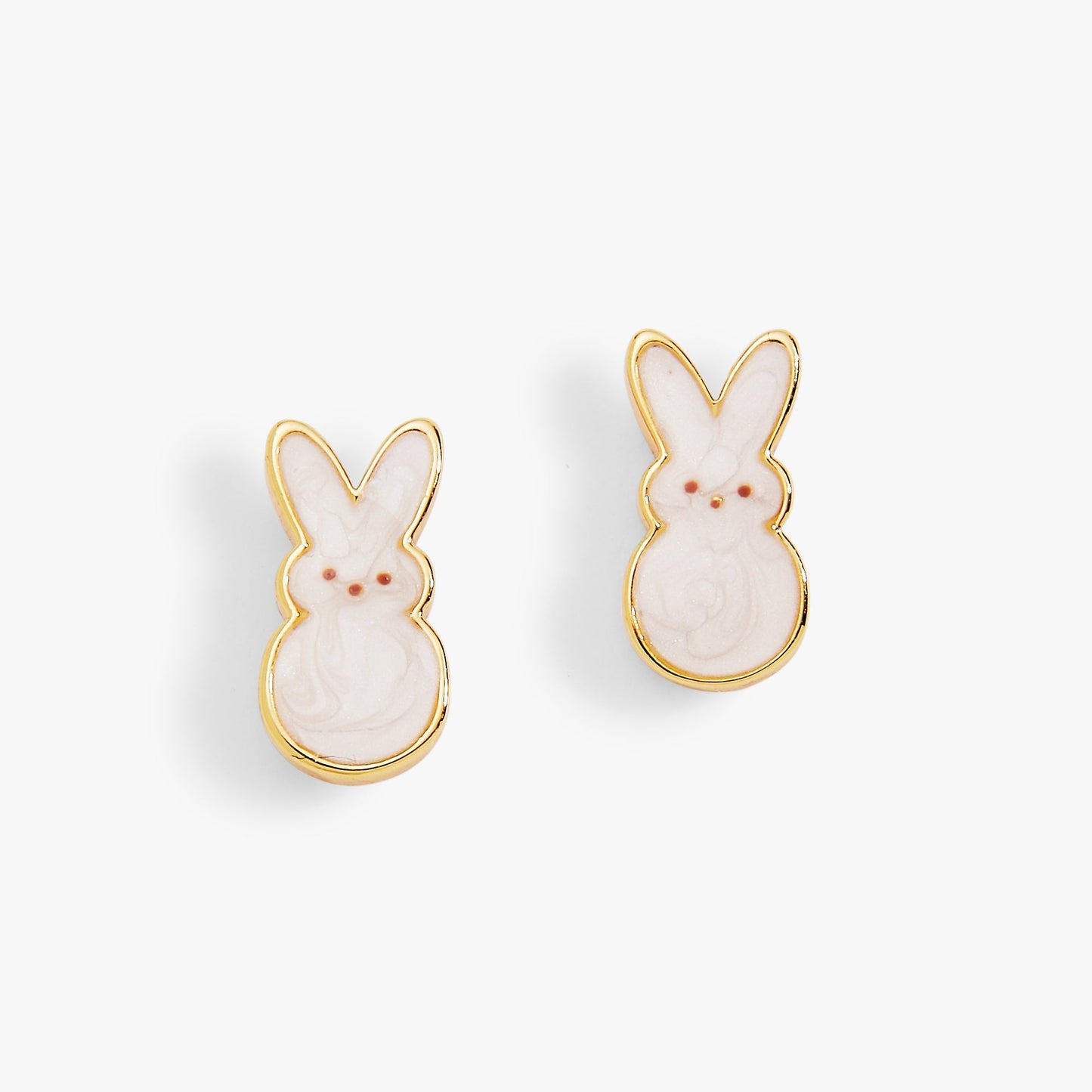 PEEPS® White Pearlized Bunny Studs - Hello Beautiful BoutiqueEarringsALEX AND ANI