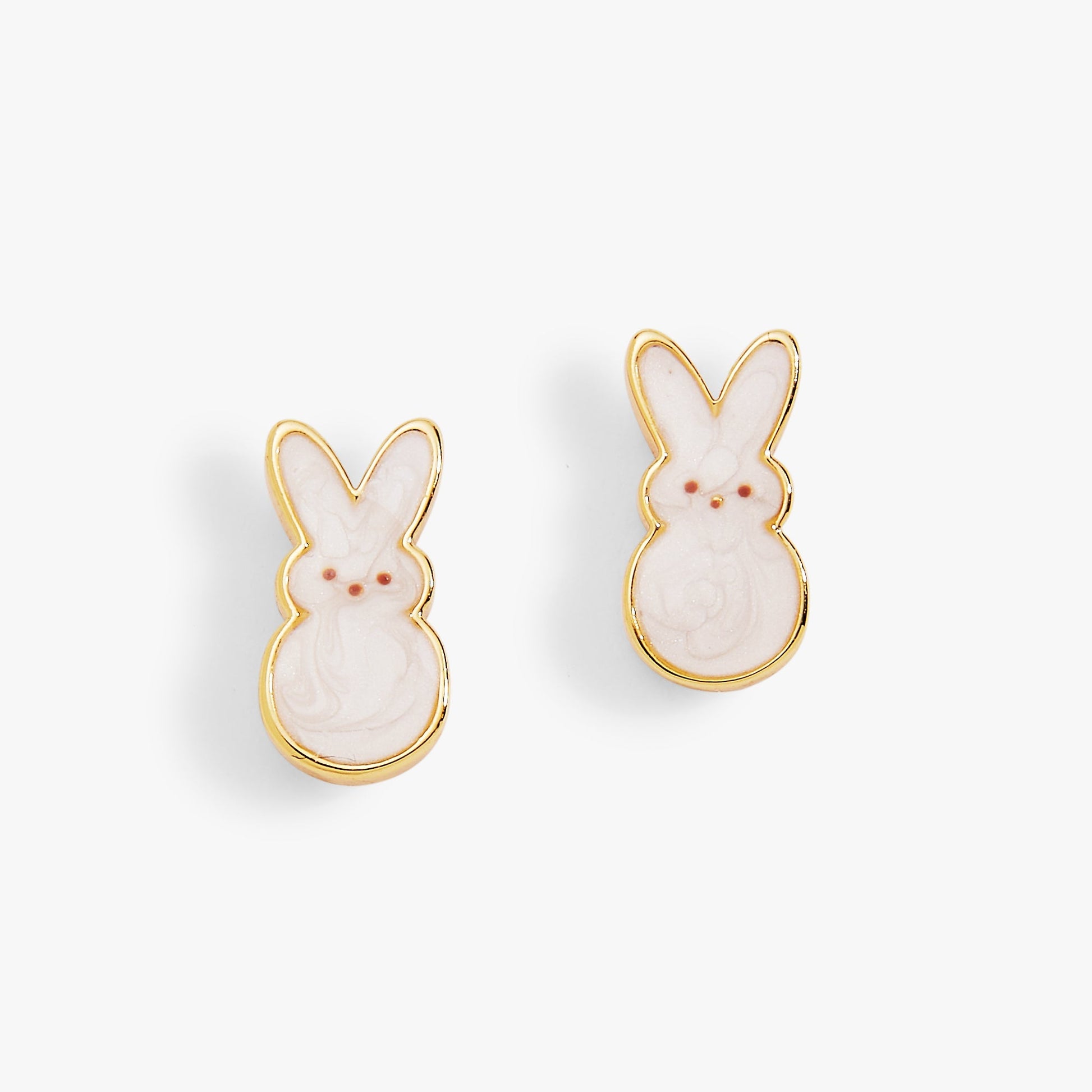 PEEPS® White Pearlized Bunny Studs - Hello Beautiful BoutiqueEarringsALEX AND ANI