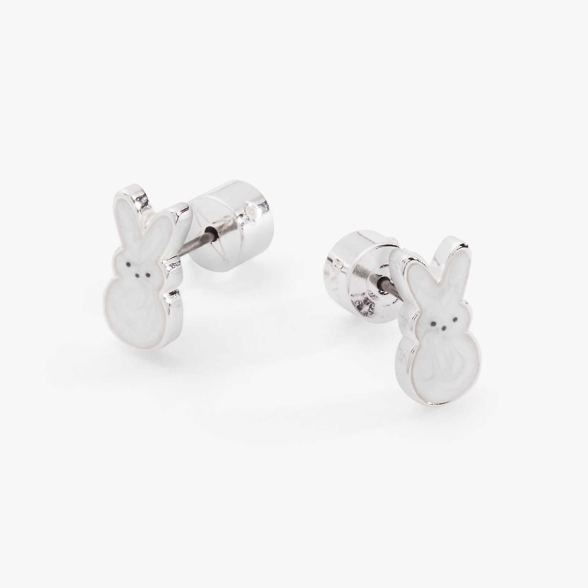 PEEPS® White Pearlized Bunny Studs - Hello Beautiful BoutiqueEarringsALEX AND ANI