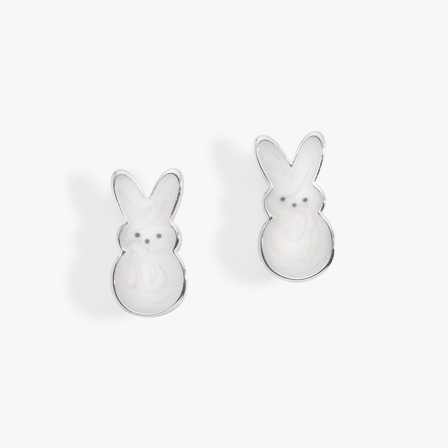 PEEPS® White Pearlized Bunny Studs - Hello Beautiful BoutiqueEarringsALEX AND ANI