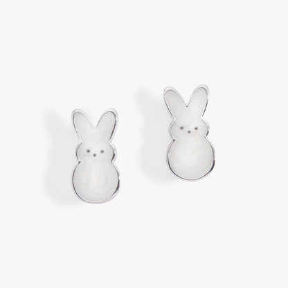 PEEPS® White Pearlized Bunny Studs - Hello Beautiful BoutiqueEarringsALEX AND ANI