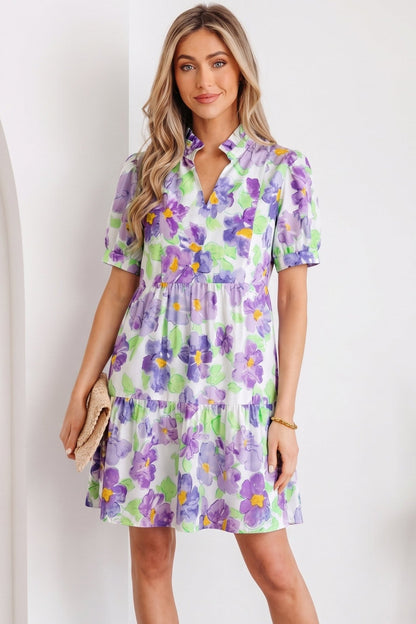Penelope Tiered Ruffle Mini Dress - Hello Beautiful BoutiqueMini DressesThreaded Pear
