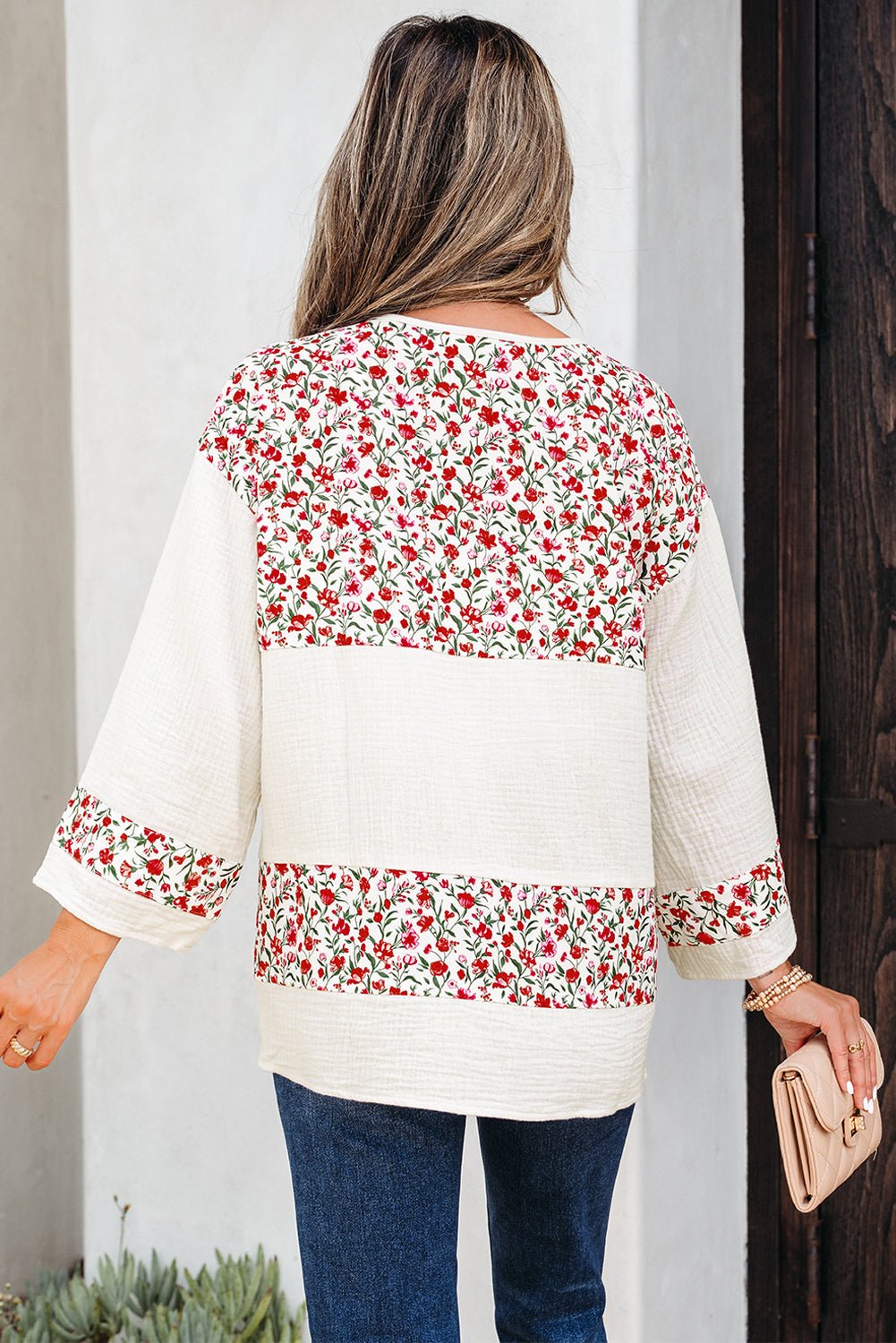 Penny 3 4 Sleeve Blouse - Hello Beautiful BoutiqueBlouses & ShirtsThreaded Pear