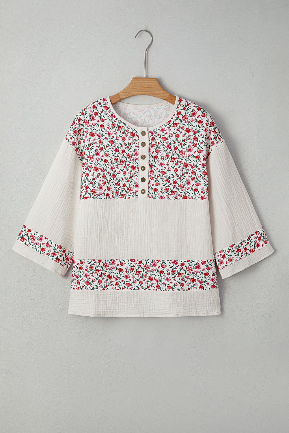 Penny 3 4 Sleeve Blouse - Hello Beautiful BoutiqueBlouses & ShirtsThreaded Pear