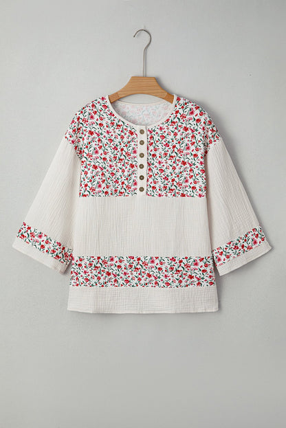 Penny 3 4 Sleeve Blouse - Hello Beautiful BoutiqueBlouses & ShirtsThreaded Pear