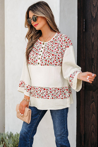 Penny 3 4 Sleeve Blouse - Hello Beautiful BoutiqueBlouses & ShirtsThreaded Pear