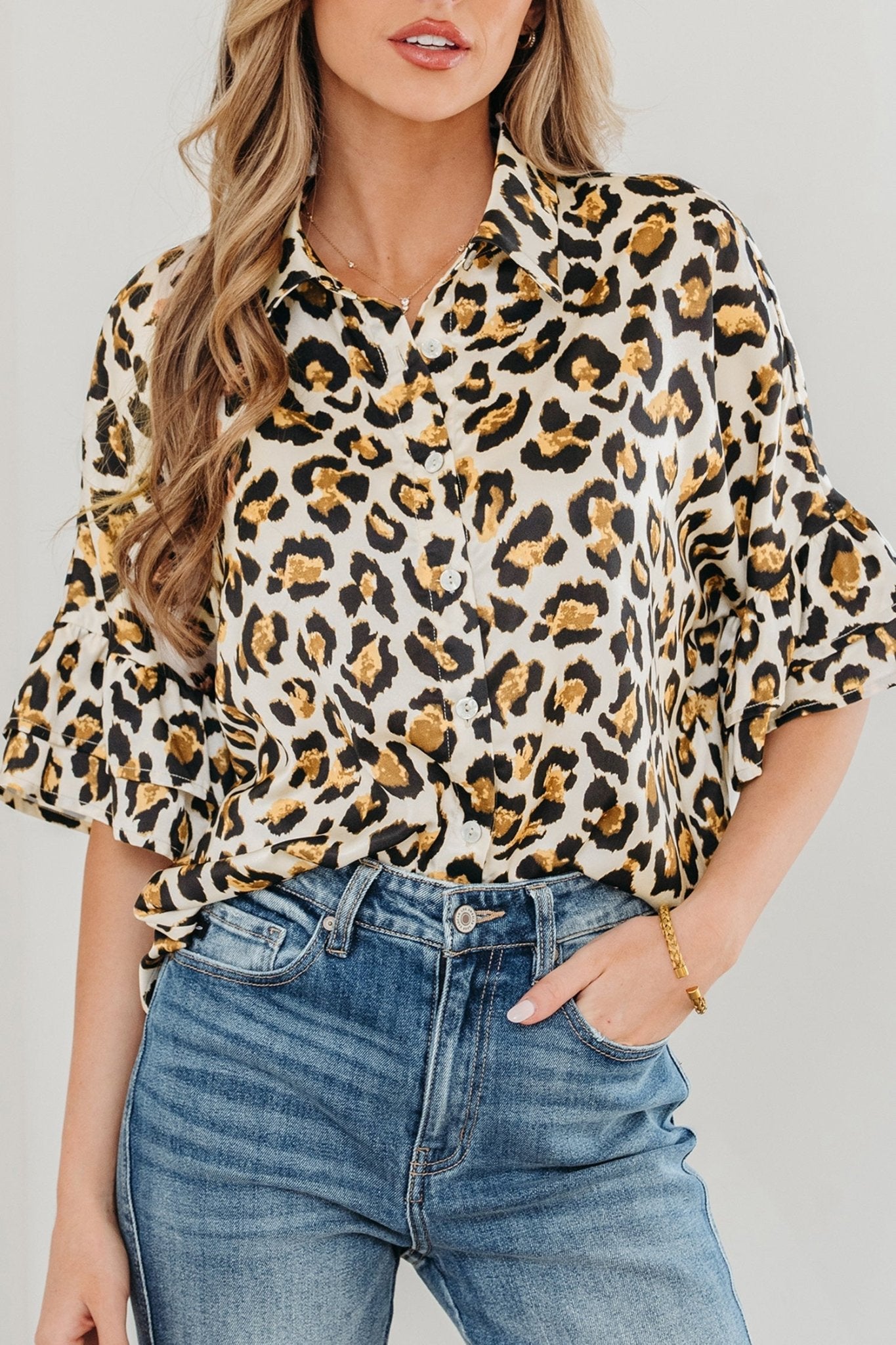 Penny 4 Sleeve Loose Shirt - Hello Beautiful BoutiqueBlouses & ShirtsThreaded Pear
