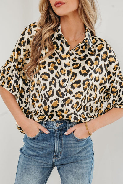 Penny 4 Sleeve Loose Shirt - Hello Beautiful BoutiqueBlouses & ShirtsThreaded Pear