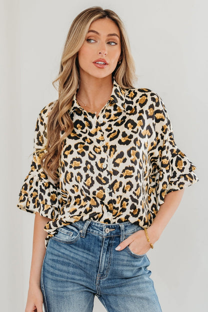 Penny 4 Sleeve Loose Shirt - Hello Beautiful BoutiqueBlouses & ShirtsThreaded Pear