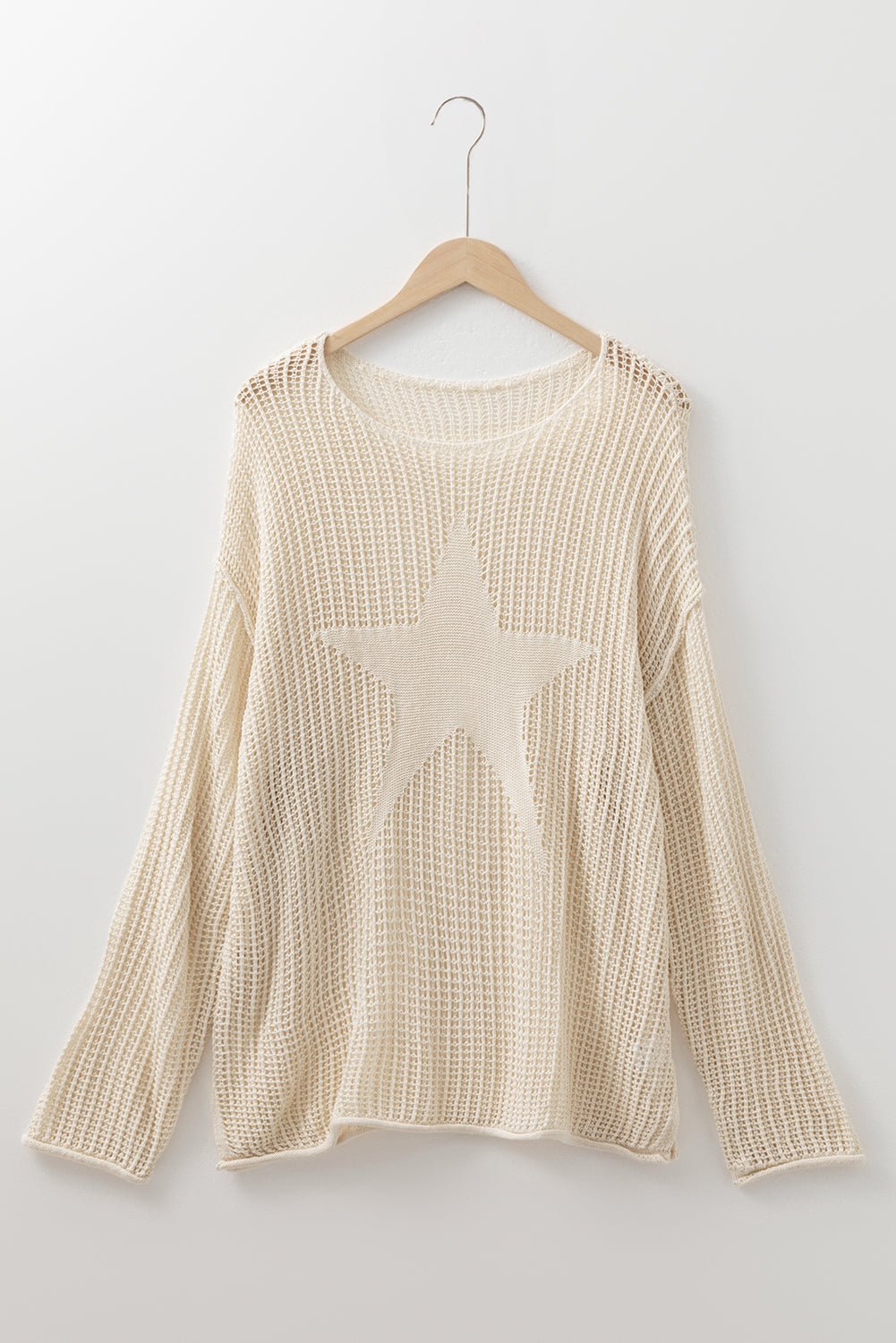 Peyton Star Pattern accent PLUS Jumper - Hello Beautiful BoutiquePlus Size Sweaters & CardigansThreaded Pear