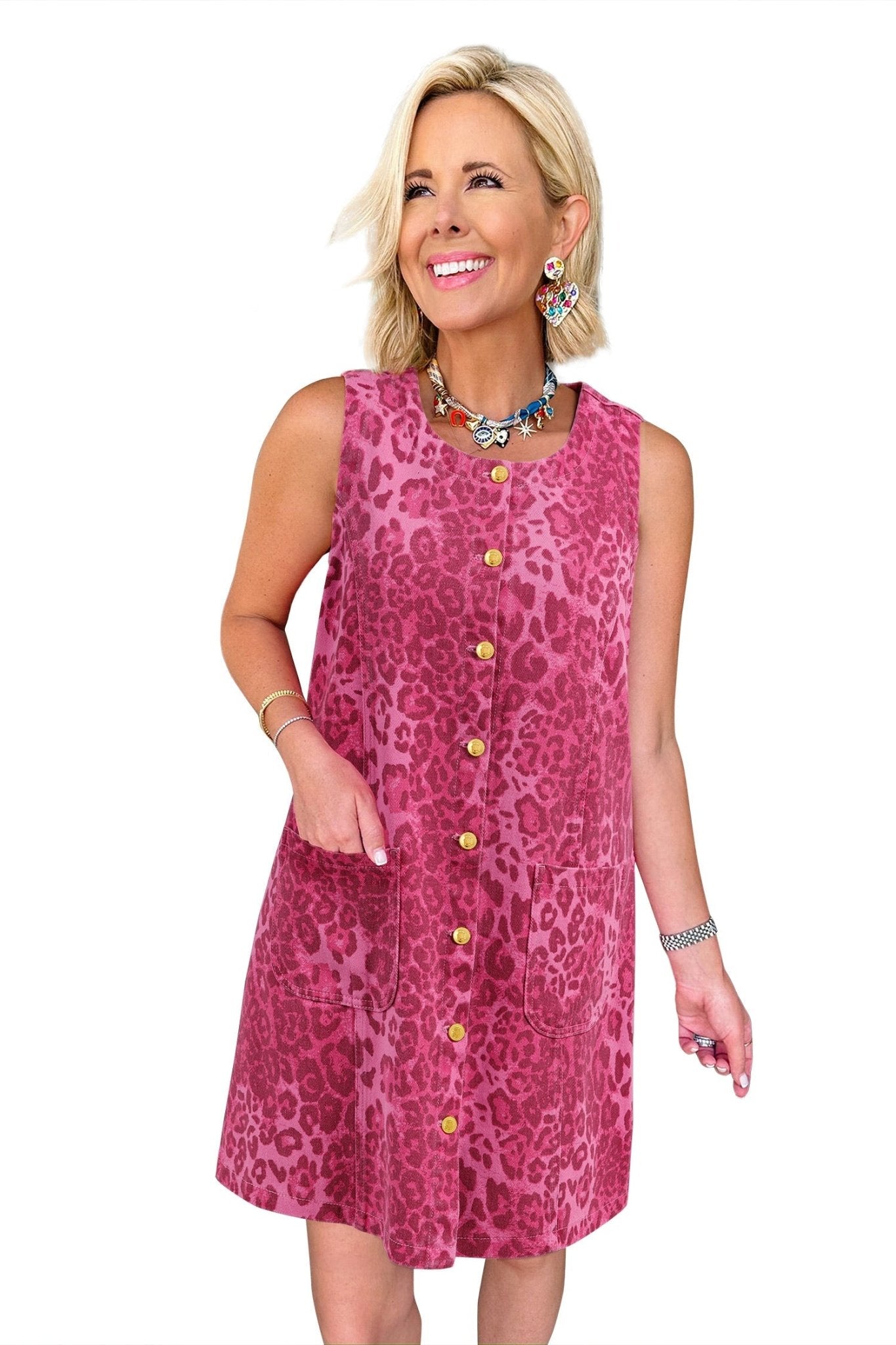 Phoebe Shift Sleeveless Dress - Hello Beautiful BoutiqueMini DressesThreaded Pear