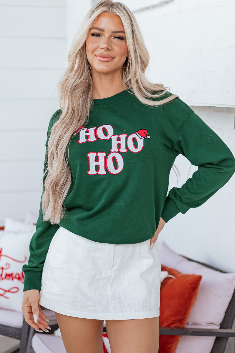Piagwen Graphic Christmas Fashion Sweatshirt - Hello Beautiful BoutiqueSweatshirts & HoodiesThreaded Pear
