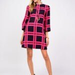 Plaid Shift Dress 73685 - Hello Beautiful BoutiqueDressUncle Frank