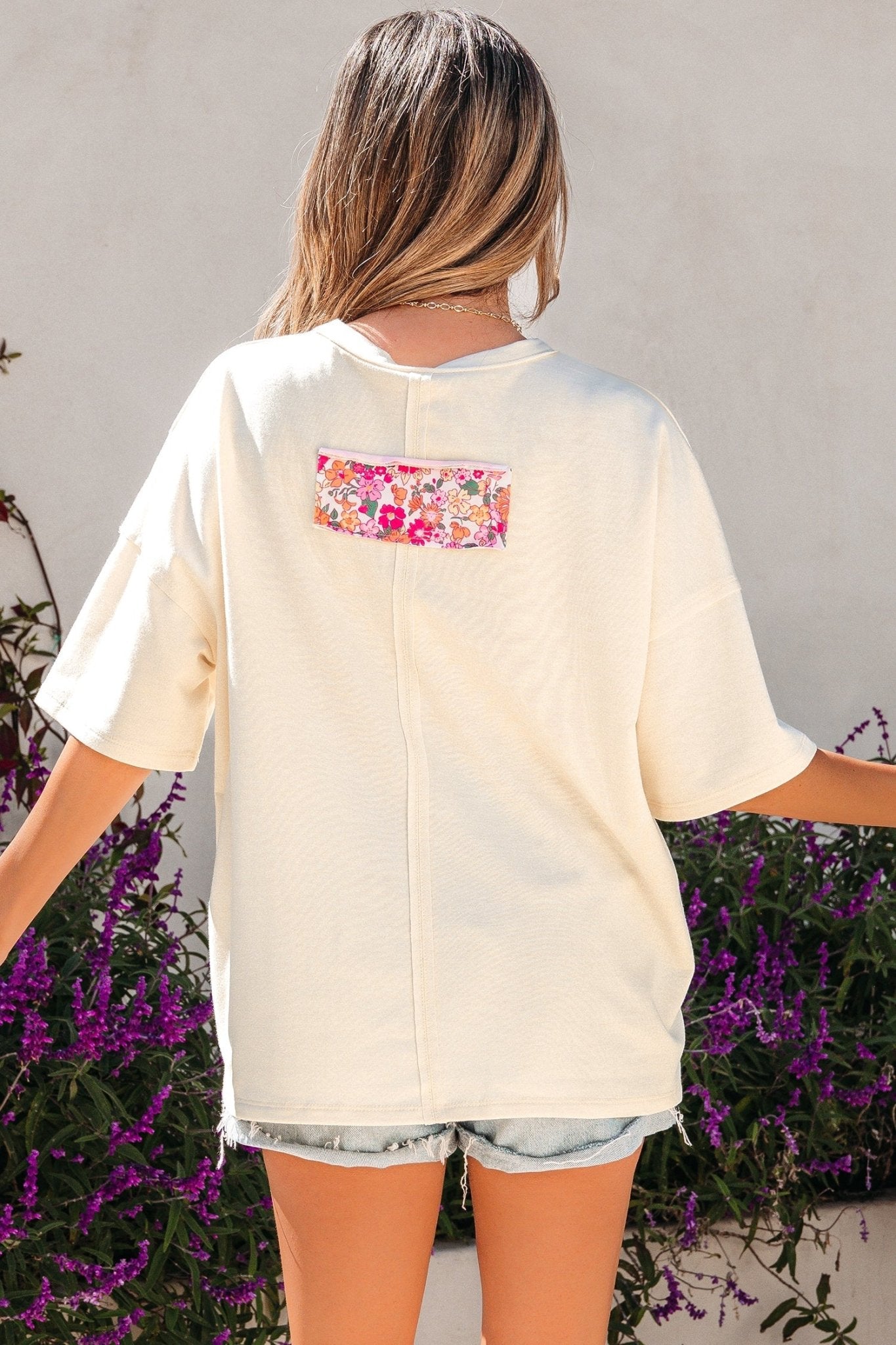 Poppy Big Flower Oversize Tee - Hello Beautiful BoutiqueTops & TeesThreaded Pear