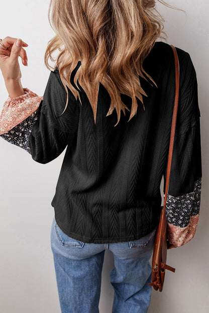 Poppy Textured Knit Drawstring Blouse - Hello Beautiful BoutiqueBlouses & ShirtsThreaded Pear