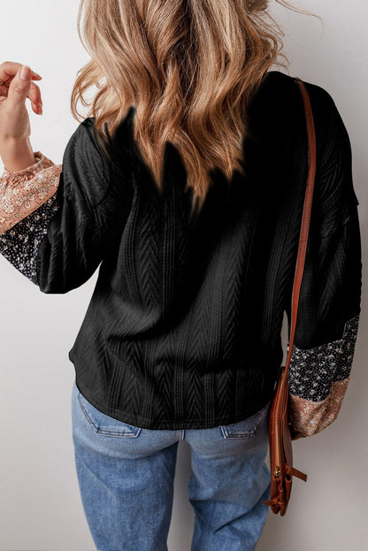 Poppy Textured Knit Drawstring Blouse - Hello Beautiful BoutiqueBlouses & ShirtsThreaded Pear