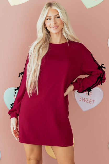Priscilla Drop Shoulder Sweatshirt Dress - Hello Beautiful BoutiqueMini DressesThreaded Pear