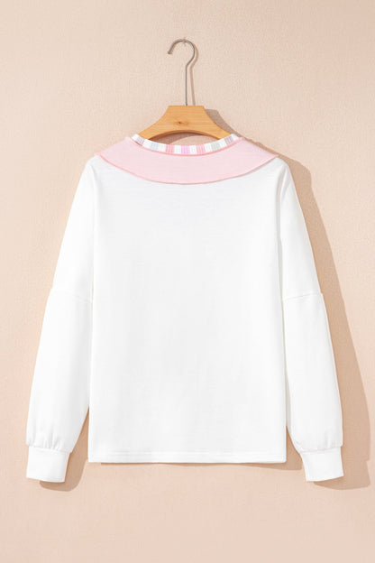 Promise Color Block Loose Long Sleeve Top - Hello Beautiful BoutiqueLong Sleeve TopsThreaded Pear