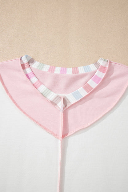 Promise Color Block Loose Long Sleeve Top - Hello Beautiful BoutiqueLong Sleeve TopsThreaded Pear