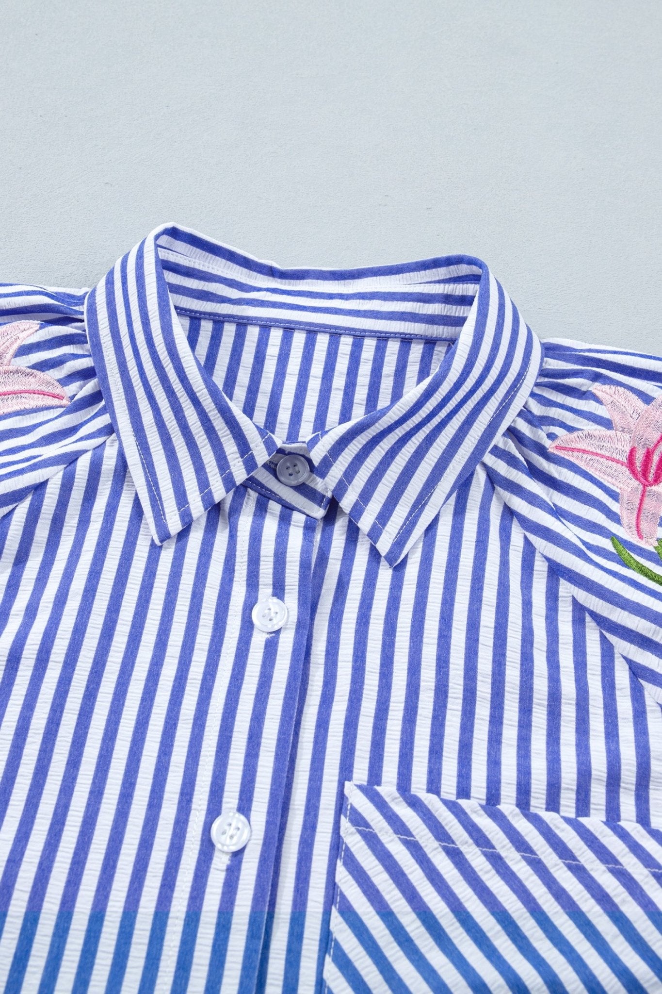 Promise Puff Sleeve Down Shirt - Hello Beautiful BoutiqueBlouses & ShirtsThreaded Pear