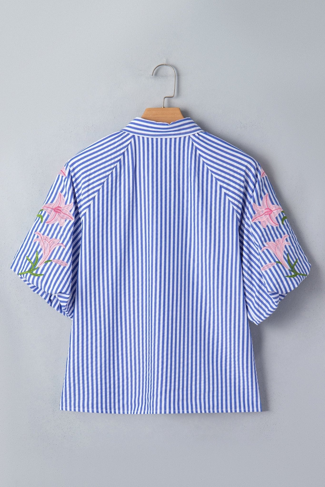 Promise Puff Sleeve Down Shirt - Hello Beautiful BoutiqueBlouses & ShirtsThreaded Pear