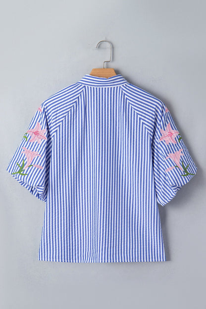 Promise Puff Sleeve Down Shirt - Hello Beautiful BoutiqueBlouses & ShirtsThreaded Pear