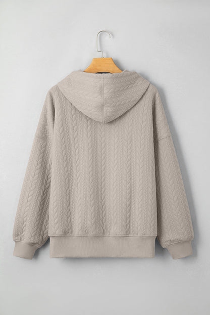 Promise Textured Baggy Solid Hoodie - Hello Beautiful BoutiqueSweatshirts & HoodiesThreaded Pear