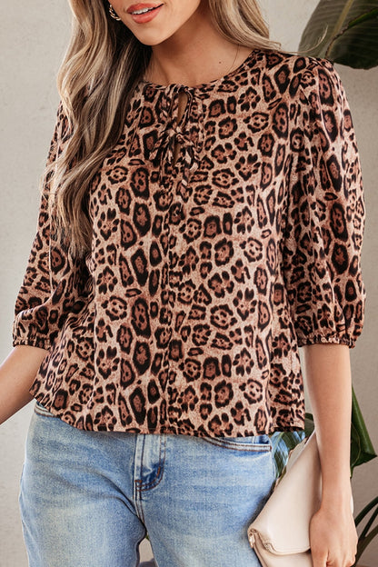 Promise Tie Puff Sleeve Blouse - Hello Beautiful BoutiqueBlouses & ShirtsThreaded Pear