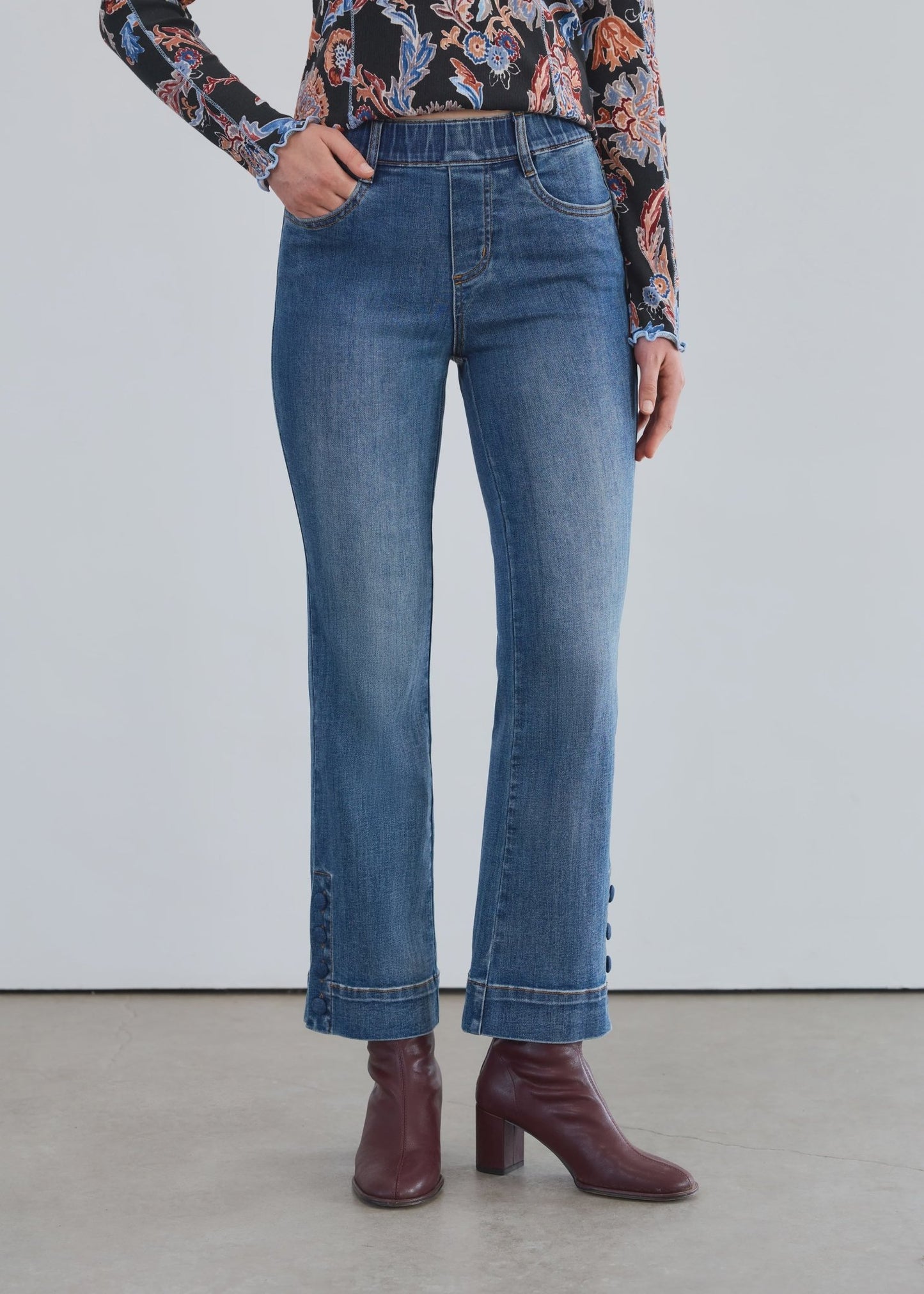 Pull On Boot Ankle Denim/ Dark Vintage - Hello Beautiful BoutiqueJeansFrench Dressing Jeans