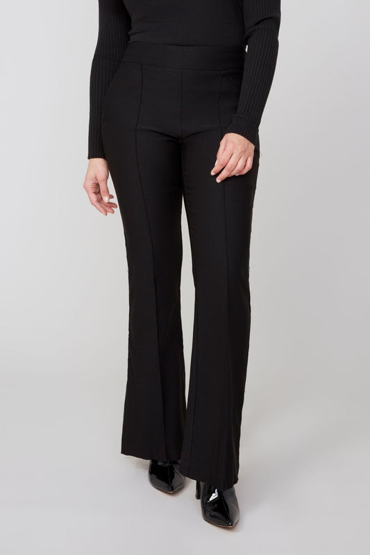 Pull on Knit Flare Leg Pant R10054 - Hello Beautiful BoutiquePantsRenuar