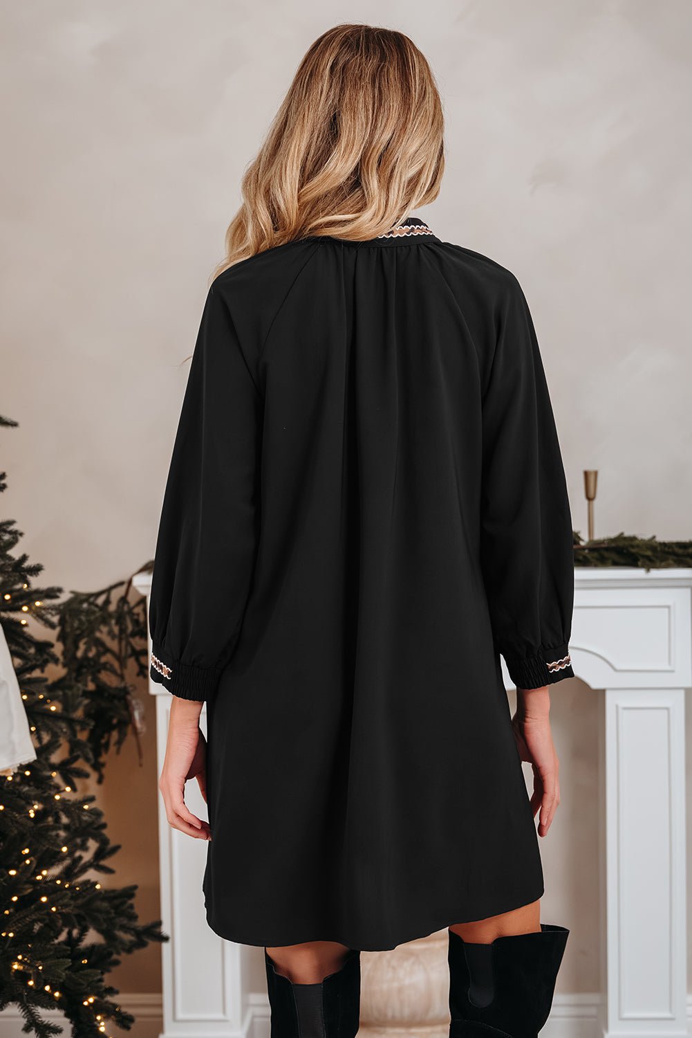 Quincy Sleeve Shift Mini Dress - Hello Beautiful BoutiqueMini DressesThreaded Pear