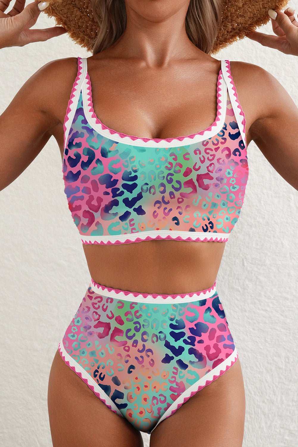 Quinn Square High Waist Bikinich - Hello Beautiful BoutiqueHigh Waisted SwimsuitThreaded Pear