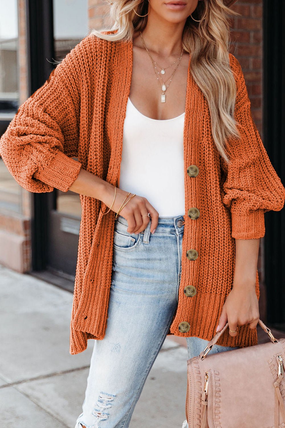 Rachel Front Chunky Cardigan Sweater - Hello Beautiful BoutiqueCardigansThreaded Pear