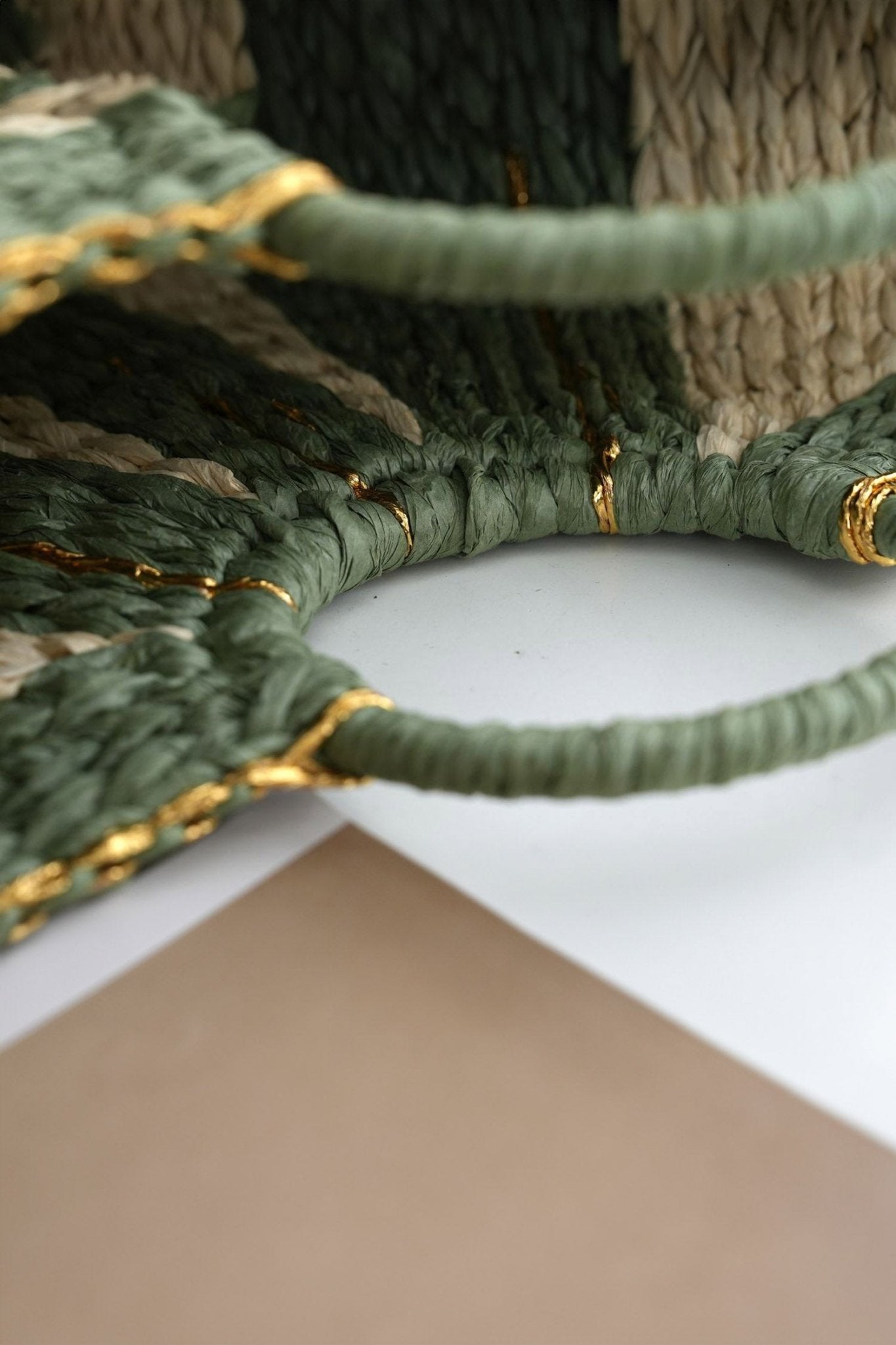 Rachel Handwoven Straw tote Bag - Hello Beautiful BoutiqueHandbagsThreaded Pear