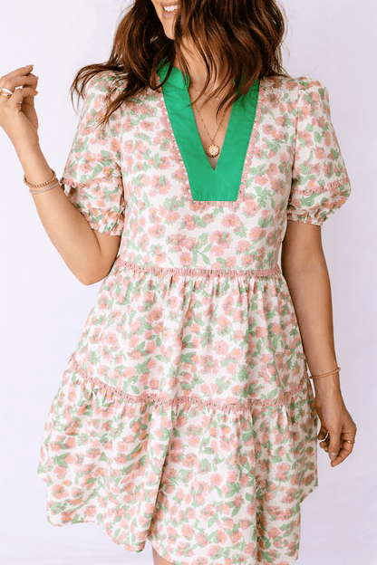 Rachel Short Puff Sleeve Dress - Hello Beautiful BoutiqueMini DressesThreaded Pear