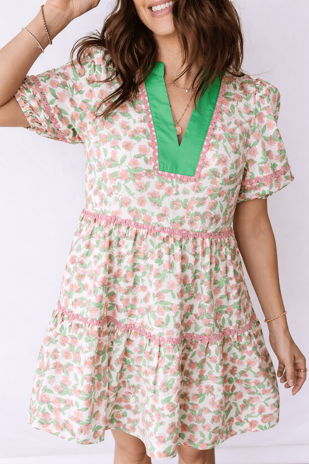 Rachel Short Puff Sleeve Dress - Hello Beautiful BoutiqueMini DressesThreaded Pear