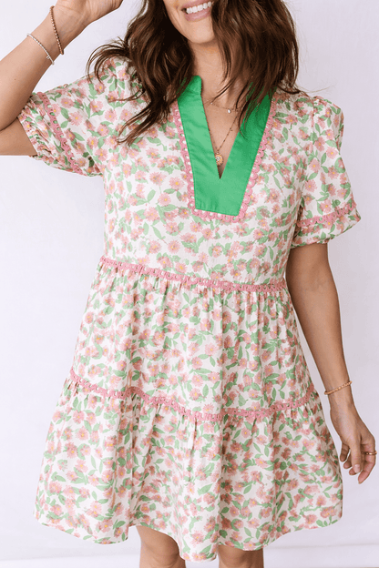Rachel Short Puff Sleeve Dress - Hello Beautiful BoutiqueMini DressesThreaded Pear