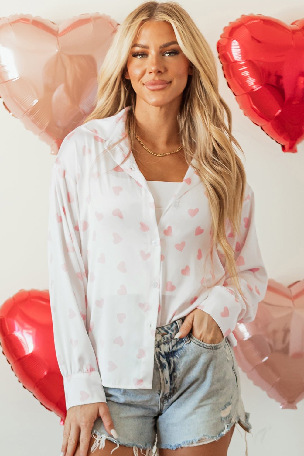 Raelyn Shoulder Puff Sleeve Shirt - Hello Beautiful BoutiqueBlouses & ShirtsThreaded Pear