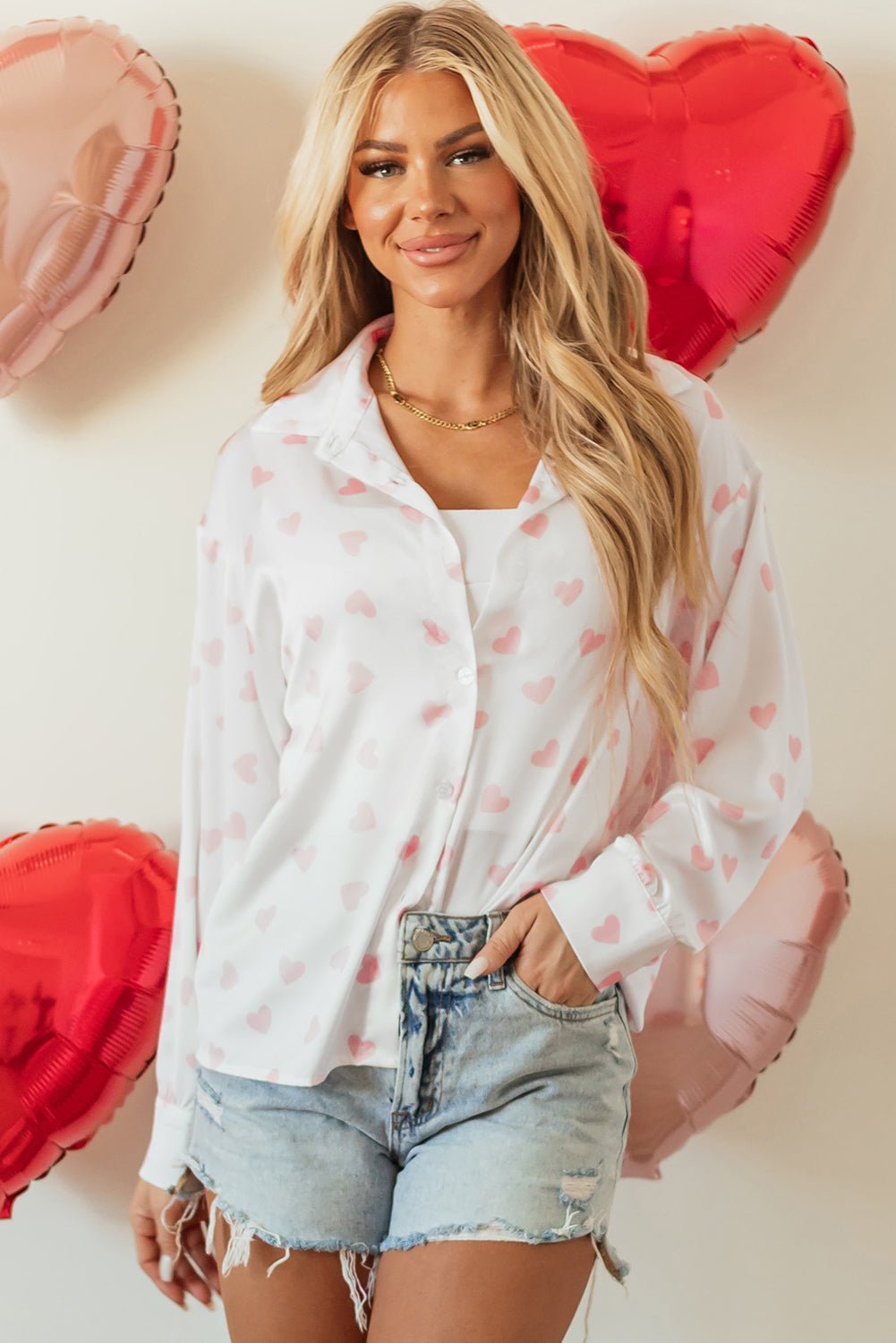 Raelyn Shoulder Puff Sleeve Shirt - Hello Beautiful BoutiqueBlouses & ShirtsThreaded Pear