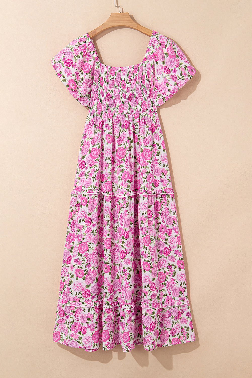 Raina Sleeve Flowy Long Dress - Hello Beautiful BoutiqueMaxi DressesThreaded Pear