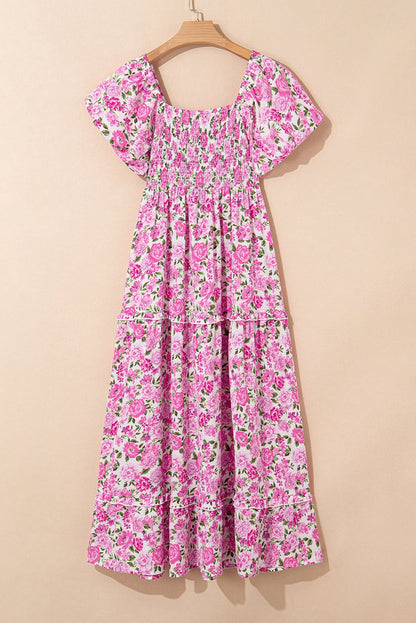 Raina Sleeve Flowy Long Dress - Hello Beautiful BoutiqueMaxi DressesThreaded Pear