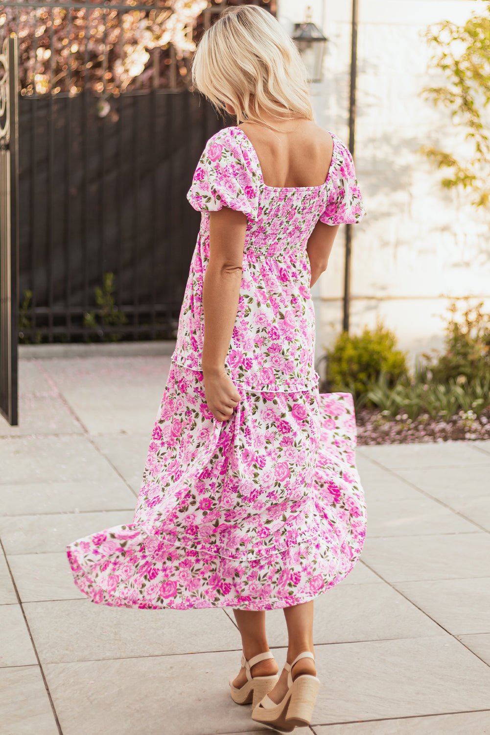 Raina Sleeve Flowy Long Dress - Hello Beautiful BoutiqueMaxi DressesThreaded Pear