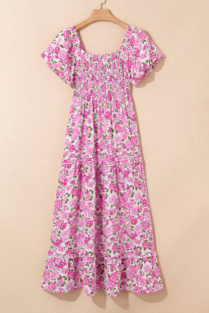 Raina Sleeve Flowy Long Dress - Hello Beautiful BoutiqueMaxi DressesThreaded Pear