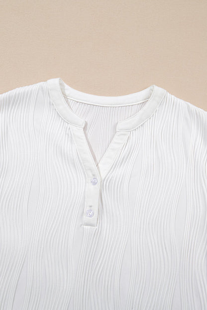 Raina Wavy Textured Tee - Hello Beautiful BoutiqueTops & TeesThreaded Pear