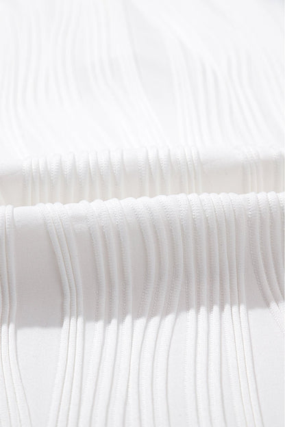 Raina Wavy Textured Tee - Hello Beautiful BoutiqueTops & TeesThreaded Pear