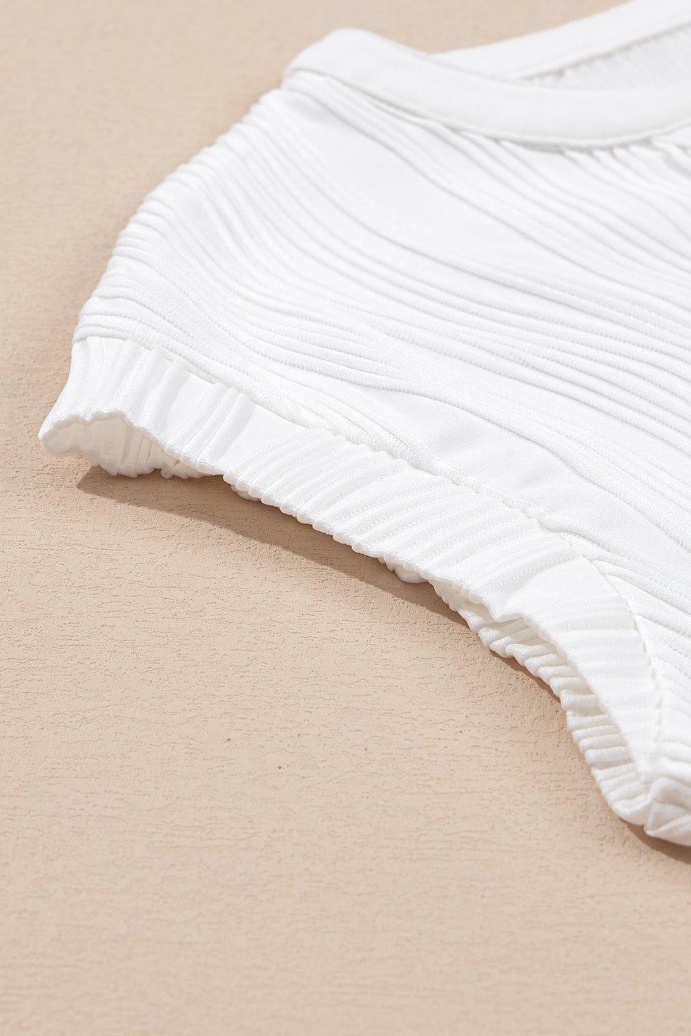 Raina Wavy Textured Tee - Hello Beautiful BoutiqueTops & TeesThreaded Pear