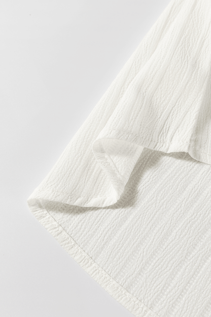 Ramila Textured Colorblock Elegant Blouse - Hello Beautiful BoutiqueBlouses & ShirtsThreaded Pear