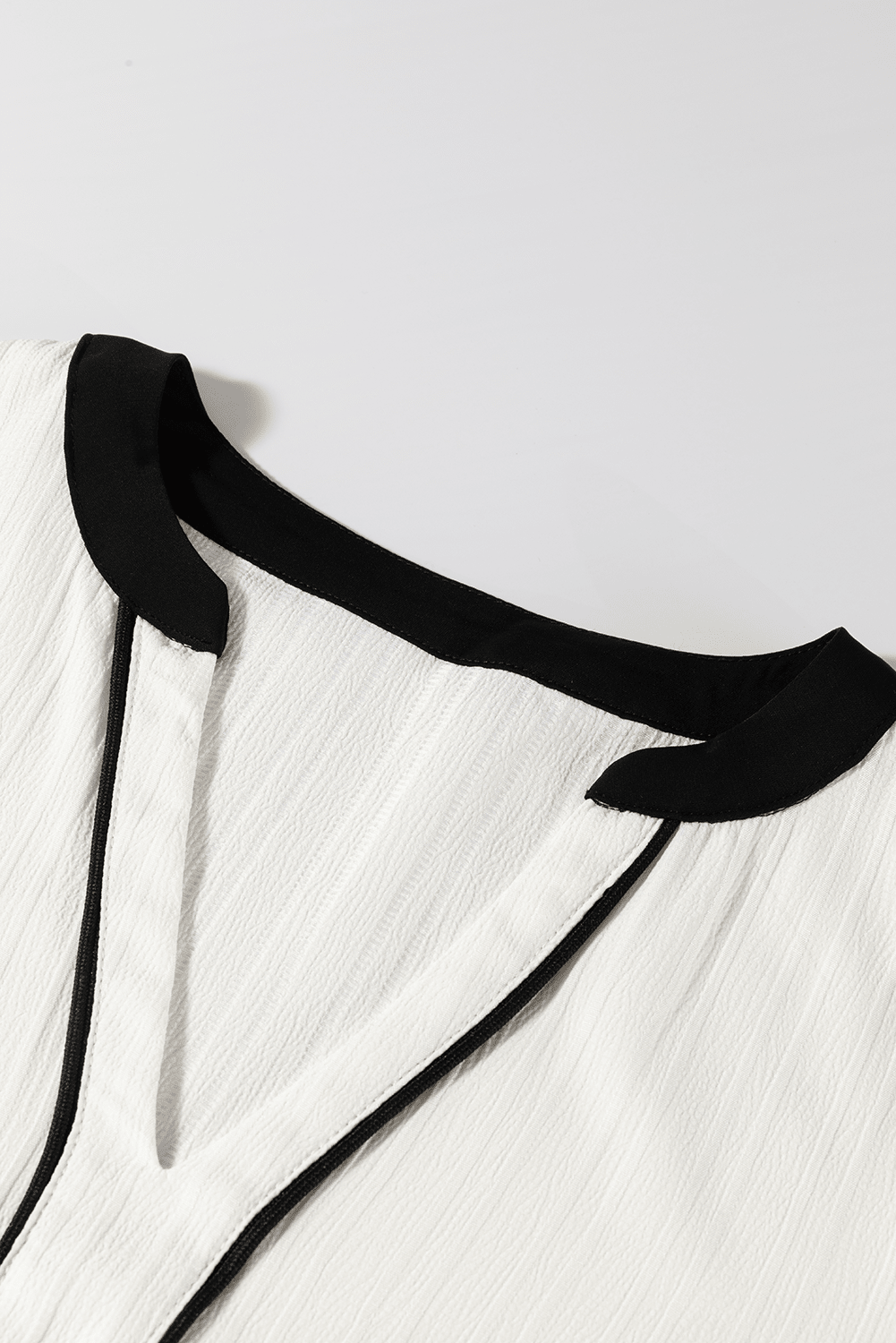 Ramila Textured Colorblock Elegant Blouse - Hello Beautiful BoutiqueBlouses & ShirtsThreaded Pear